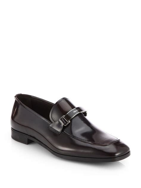 prada spazzolato loafers|prada spazzolato derby loafers.